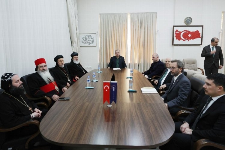 Cumhurbaşkanı Erdoğan Hatay'da Süryani toplumu temsilcileriyle görüştü