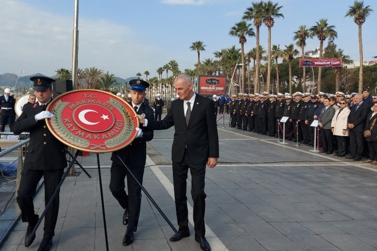 Mustafa Kemal Atatürk'ün Marmaris’e gelişi hüzünlü kutlandı